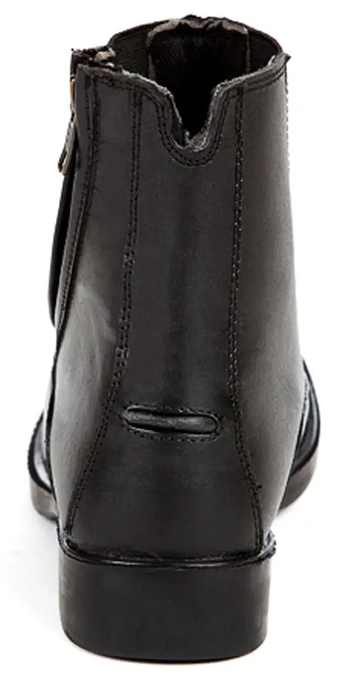 Daisy Clipper Children's Side Zipper Premium Leather Paddock Boots Horse Riding Boots, Black - Image 4