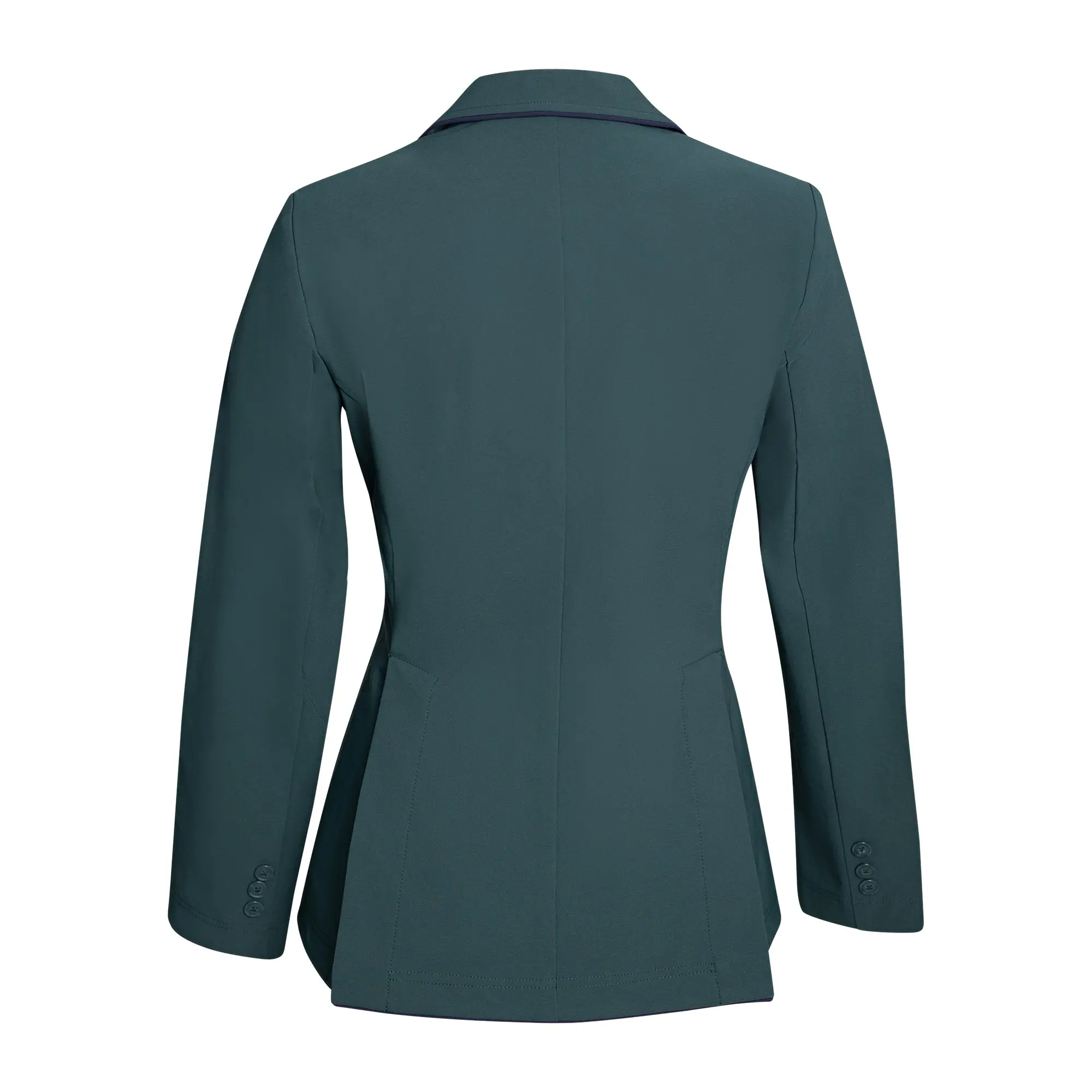 Grand Prix Ladies EQJ Classic 3 Button Show Jacket, New Green with Navy Piping - Image 7