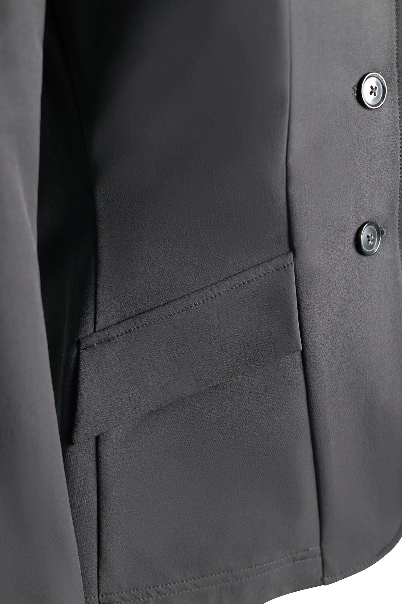 Grand Prix Ladies EQJ 3 Button Show Coat, NY Tech Fabric, Black - Image 5