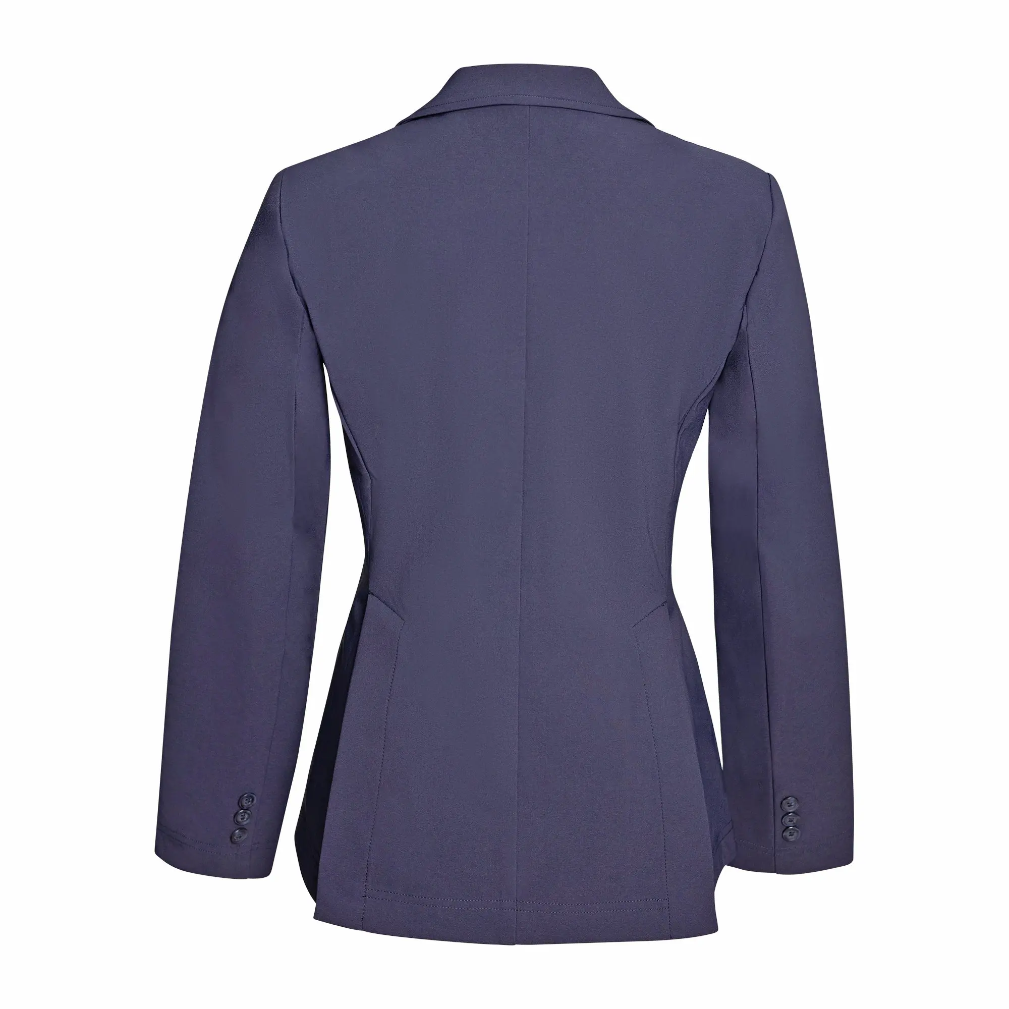 Grand Prix Ladies EQJ 3 Button Show Coat, NY Tech Fabric, Navy - Image 8