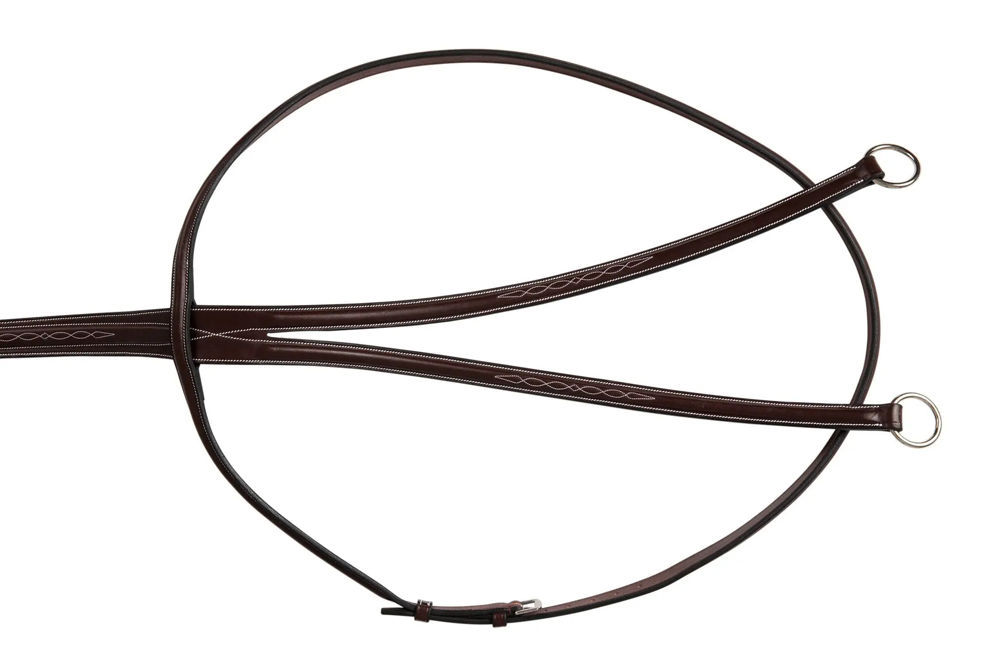 Huntley Equestrian Sedgwick Fancy Stitched Running Martingale, Full Size - Image 5